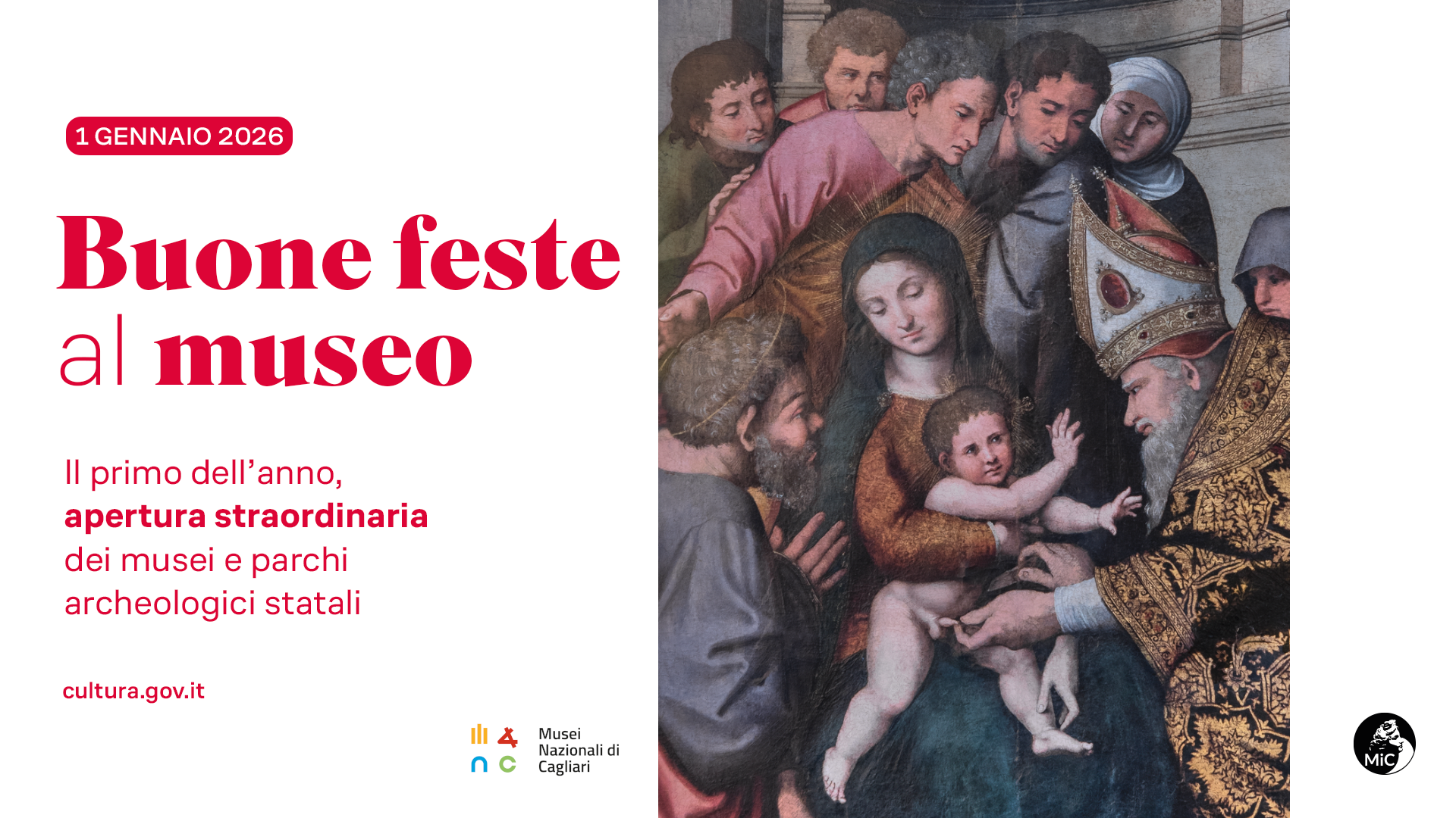 1° gennaio ai Musei Nazionali di Cagliari